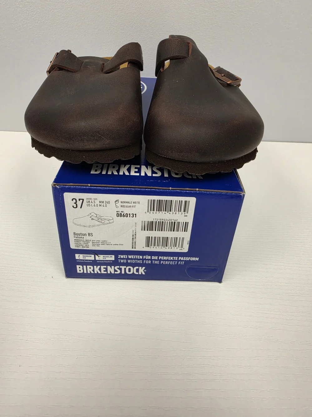 Birkenstock Oiled Leather Boston Clog In Habana